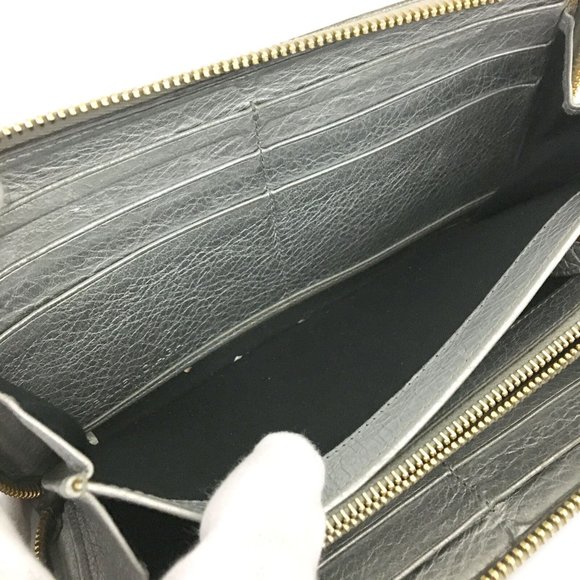 BALENCIAGA The City Leather Zip Around Long Wallet /1D6891 - Picture 6 of 8